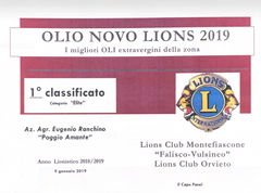 Olio Novo Lions 2019